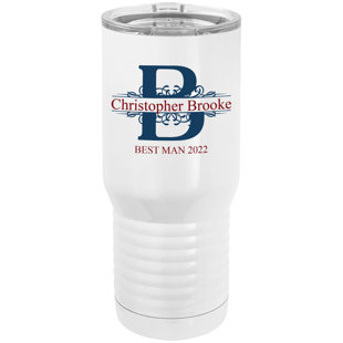 Initiale 20 oz. Gobelet de voyage en acier inoxydable isolé sous vide