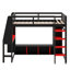 Lit mezzanine avec bureau Gaming