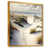 Toile avec cadre flottant or