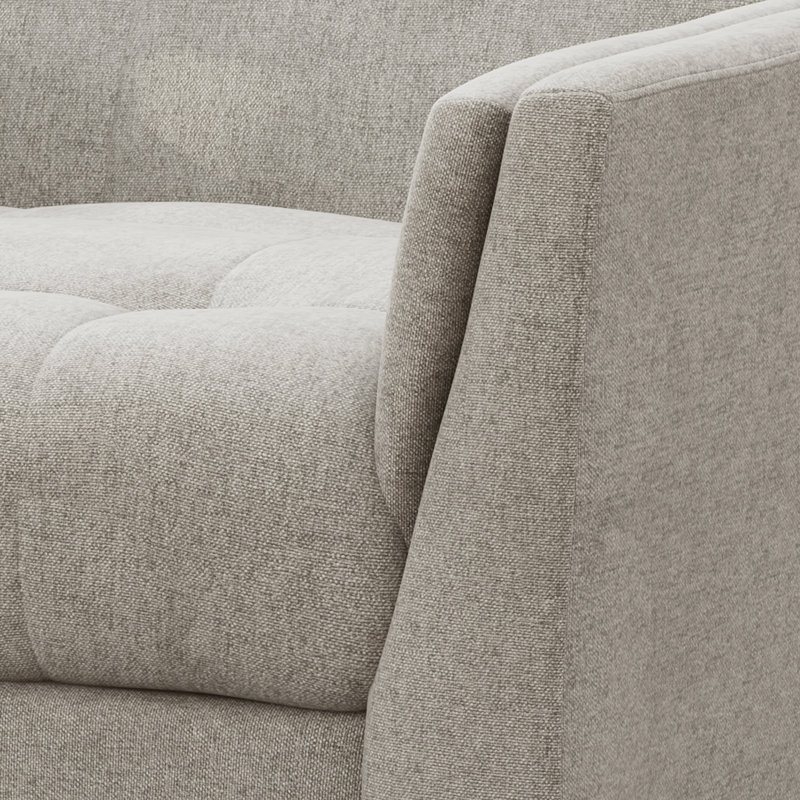 Greenmont 81.99Cm Wide Tufted Armchair, Beige Polyester