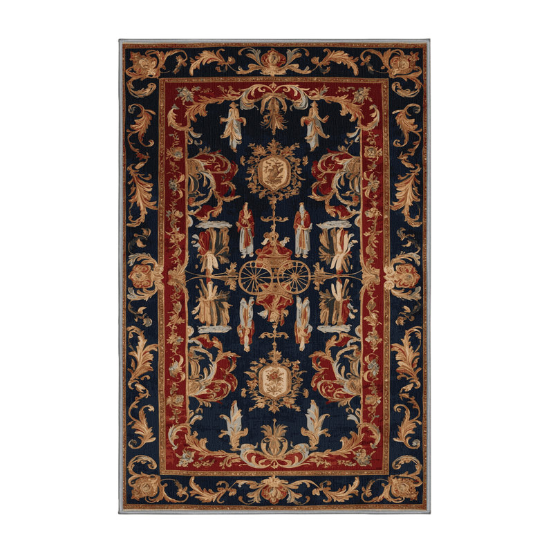 Tapis mauve lavable à la machine, Rectangle 4 pi x 6 pi