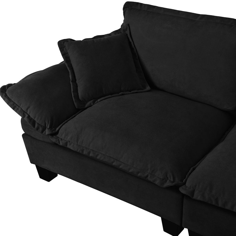 Sailboat-Inspired Cloud Modular Sofa With Movable Ottomans