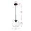 Luminaire suspendu sphérique simple à 1 lumière Snead-33591602-33591607-131116719