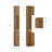 Bathroom Narrow Tall Storage Cabinet with 2 Doors, 1 Drawer, Natural-124715719