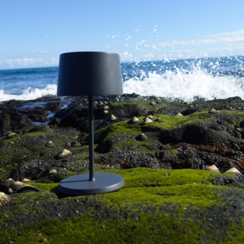 Olivia Pro Mini Table Lamp, Dark Gray