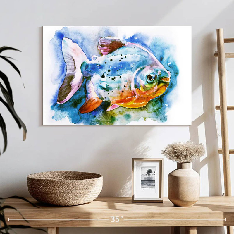Piranha Fish, 16" H x 24" W