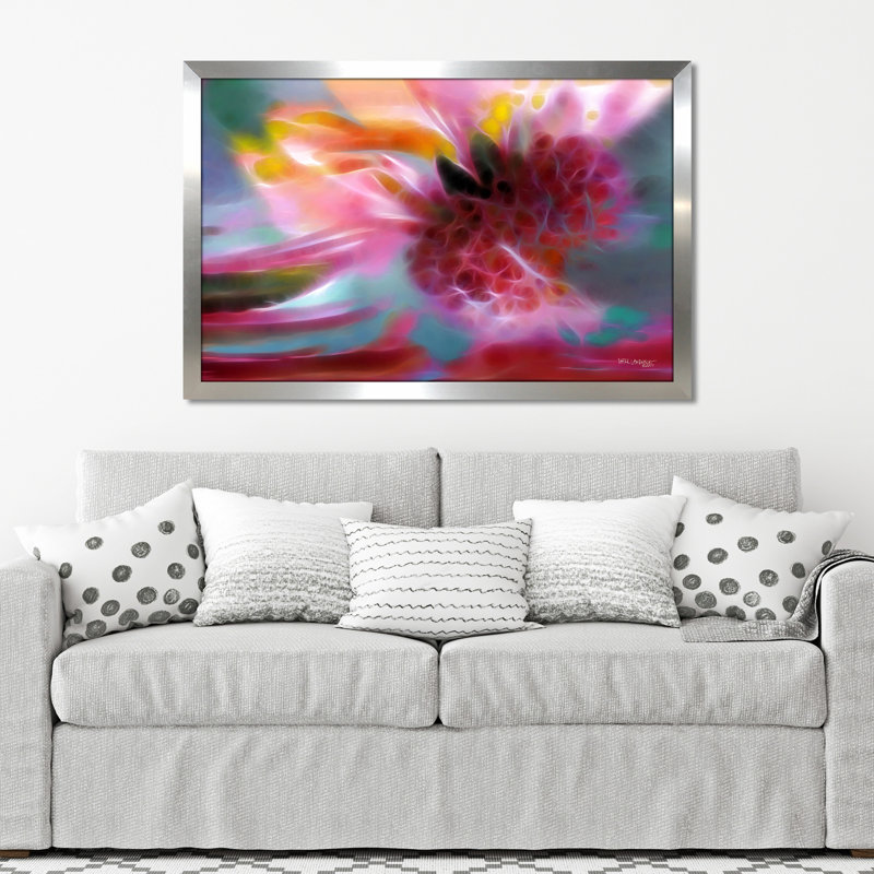 «Le fruit de l'esprit. Galatians 5: 22 ', impression, H 27,5 po x l 39,5 po x P 0,75 po, Encadrement argenté