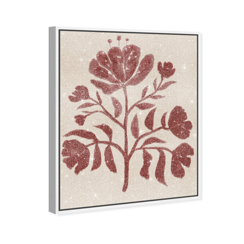 Blooming Alone Print by Oliver Gal, 17"H x 21"W, White Floater Frame