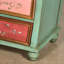 Commode décorative 5 tiroirs craquelée peinte à la main