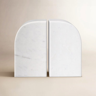 Matheson Genuine Marble Decorative Bookends