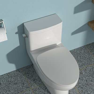 Boyel Living 1.28 Gallons GPF Elongated Comfort Height Floor Mount One-Piece Toilet (Seat Included) -  BL-MTLC-76