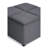 Avalon 35"W Upholstered Linen-Look Fabric Modern Square Coffee Table Storage Ottoman with 4 Flip-Over Trays-1916693127