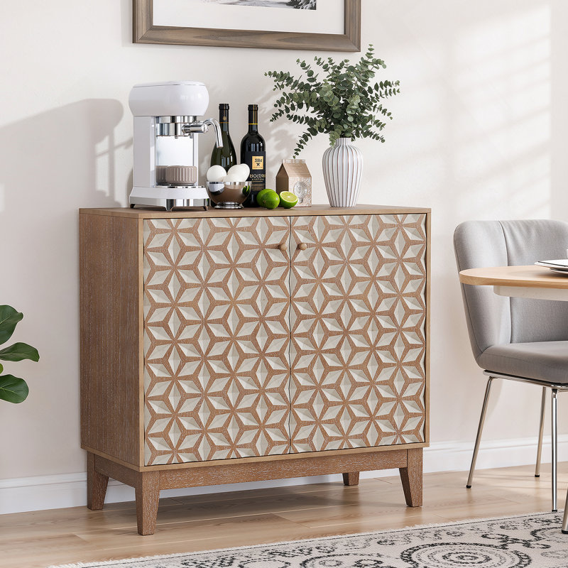 Buffet en bois, cabine d'appoint avec tablette réglable pour le salon, la cuisine et la salle à manger