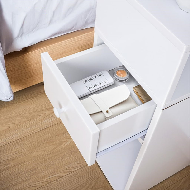 26cm W Manufactured Wood Bedside Table