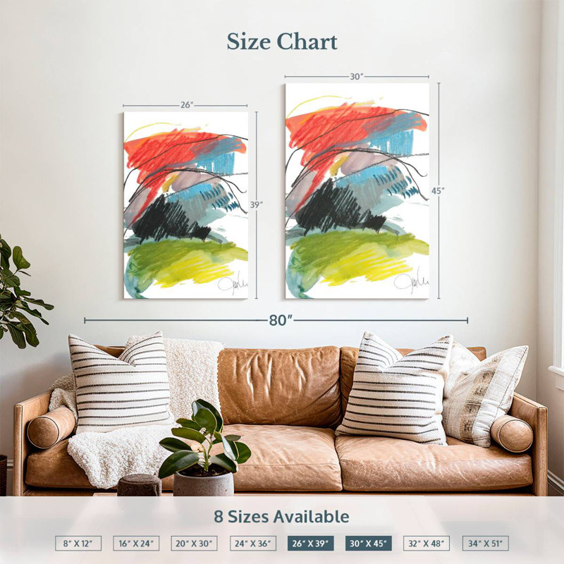 Avery Abstract Landscape No. 40, 39" H x 26" W