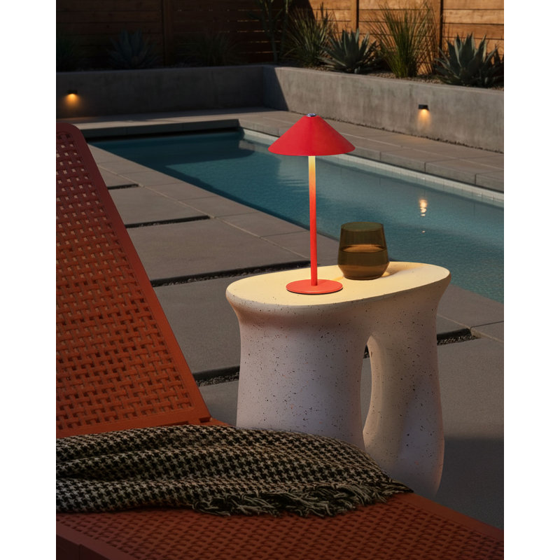 Aluminium Table Lamp, Red
