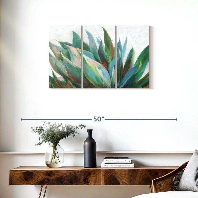 Harnek Vibrant Agave, 20" H x 33" W