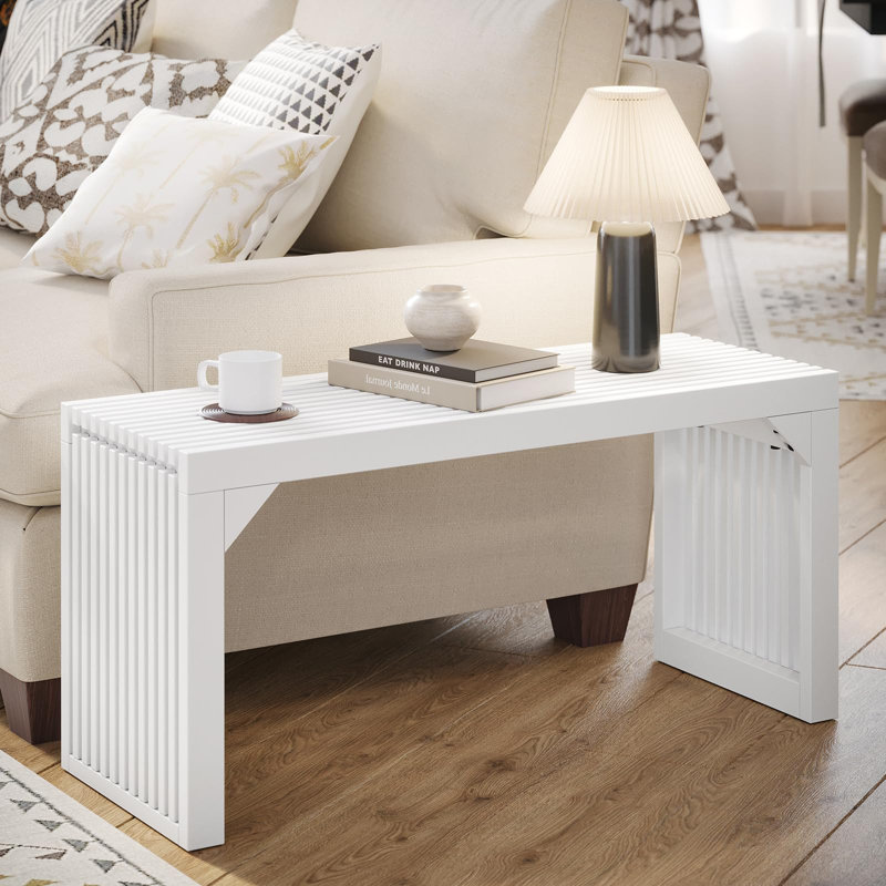 Dining Bench for Entryway, White