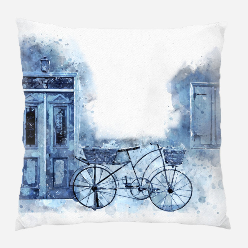 Coussin bonhomme de neige Pulver, Intérieur, Microsuède