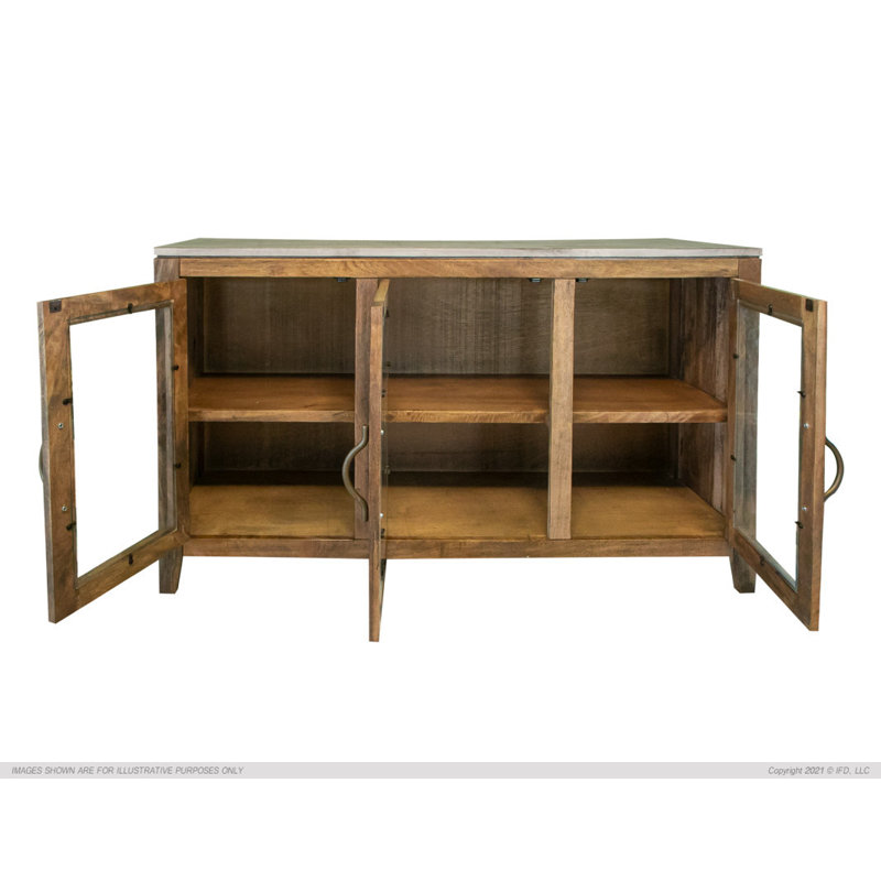Kashaunda 56.5'' Solid Wood Console Table