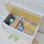 Boîte de rangement pour coffre à jouets en bois Annan 2-en-1 avec banc de siège