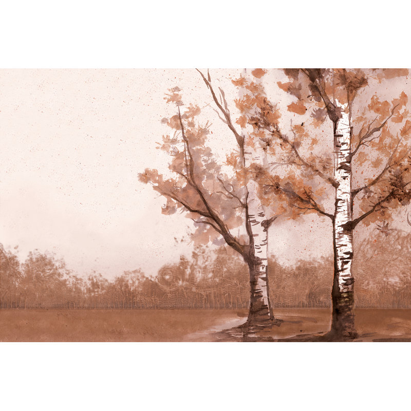 Birch Trees 3 - Wrapped Canvas Art Prints, 30cm H x 46cm W