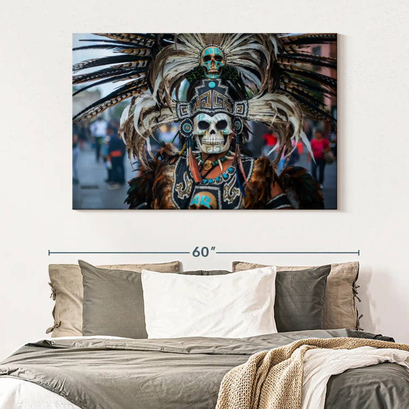 Kerner Pre-Hispanic Mask, 34" H x 51" W