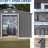 Grey Metal Storage Unit 10x8 Ft, Lockable For Backyard Outdoor Shed Ft With Construction-117994326