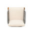Chaise d'extérieur en bois d'acacia Lucca, beige