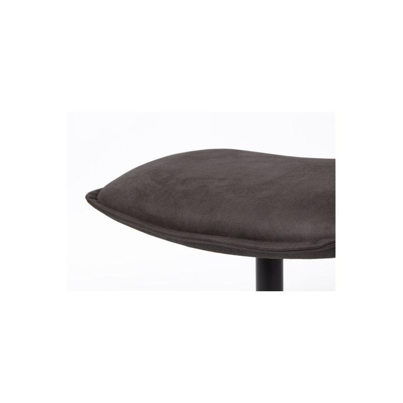 John Upholstered Accent Stool, Black