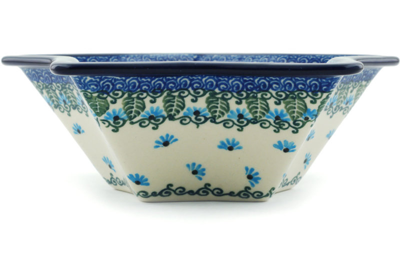 Forget Me Not Stoneware Rice Bowl