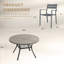 Ensemble de salle à manger d'extérieur 5 pièces avec fauteuils empilables en métal-1793553533-1793553528