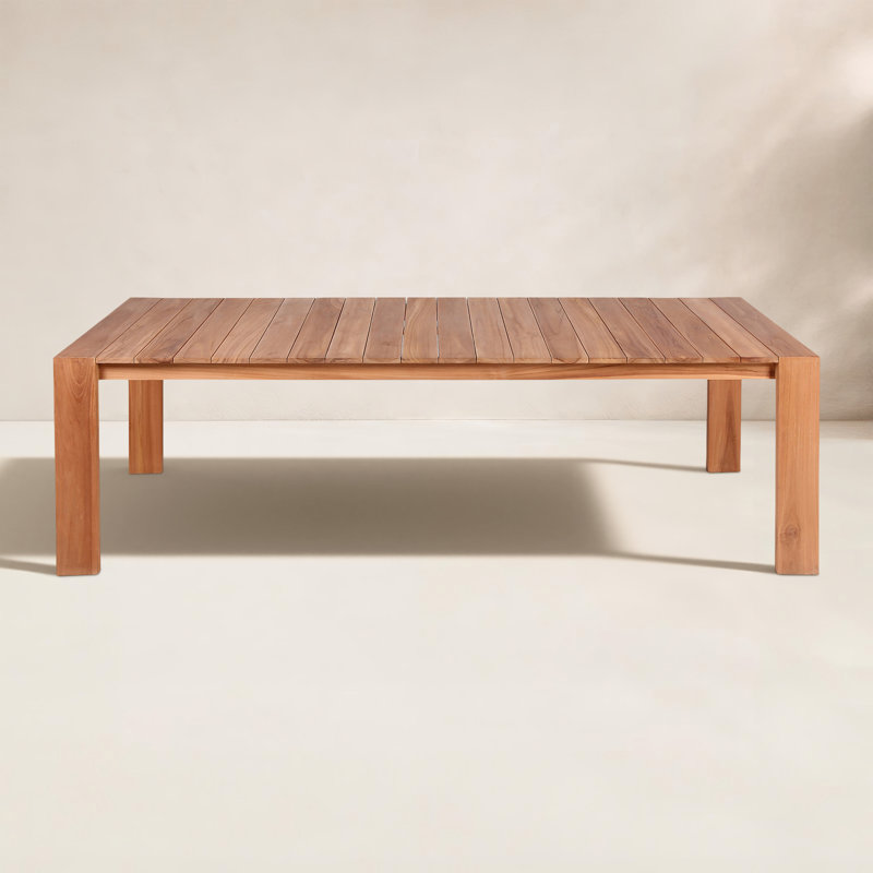 Tulum Solana 190" Rectangle Teak Outdoor Dining Table