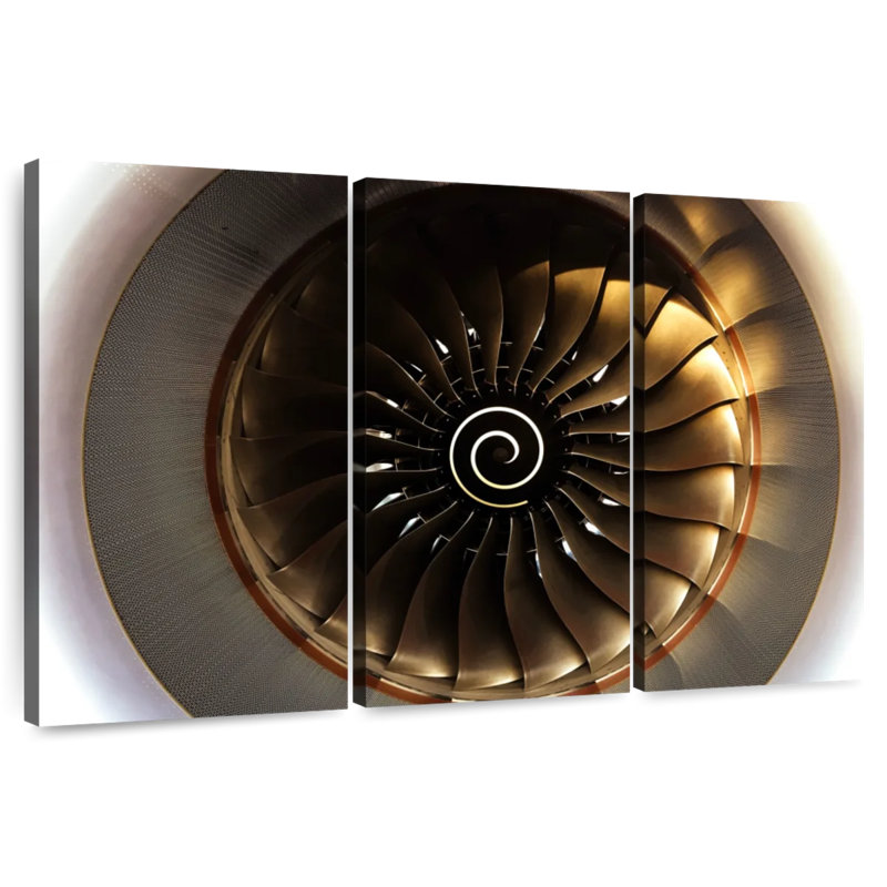 Mehar Sunlit Turbine Aircraft, 32" H x 50" W