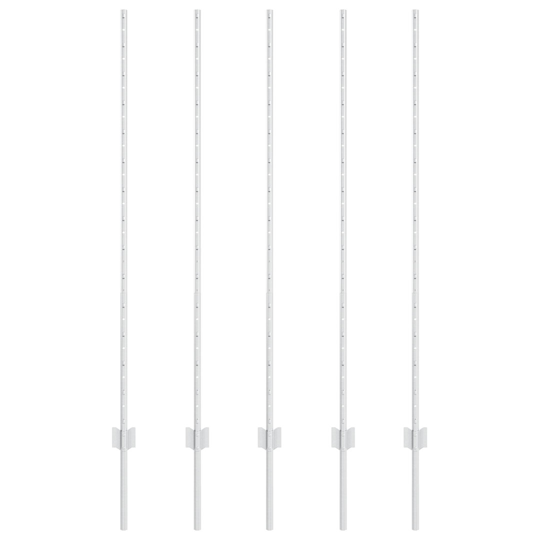 Vidaxl Fence Posts 10 Pcs U-Channel Galvanised Steel
