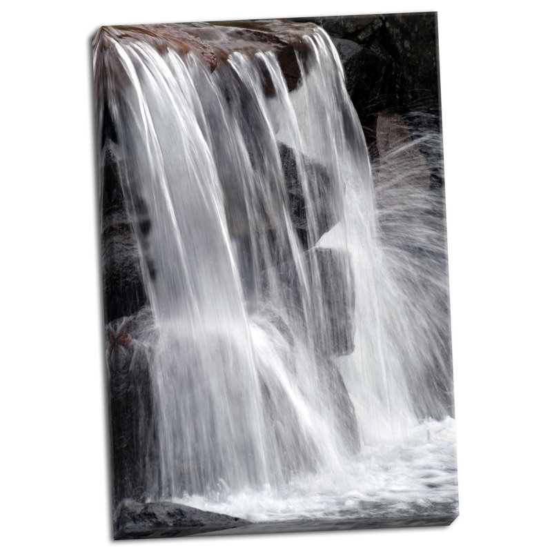 « water on the rocks ii », reproduction de photo sur toile tendue