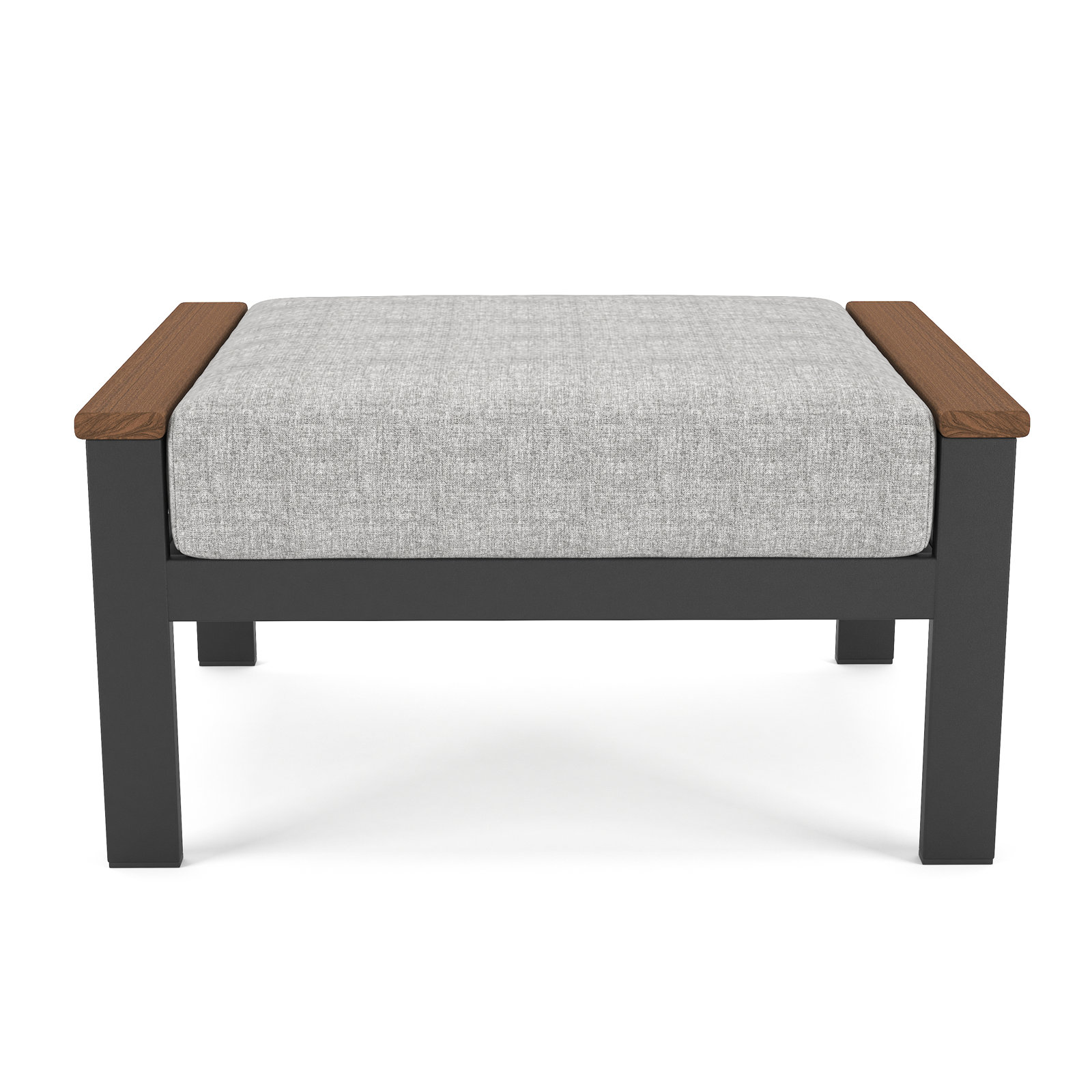 Townsend Sunbrella® Patio Ottoman, Canvas Granite Sunbrella® Canvas, Yes, Brown
