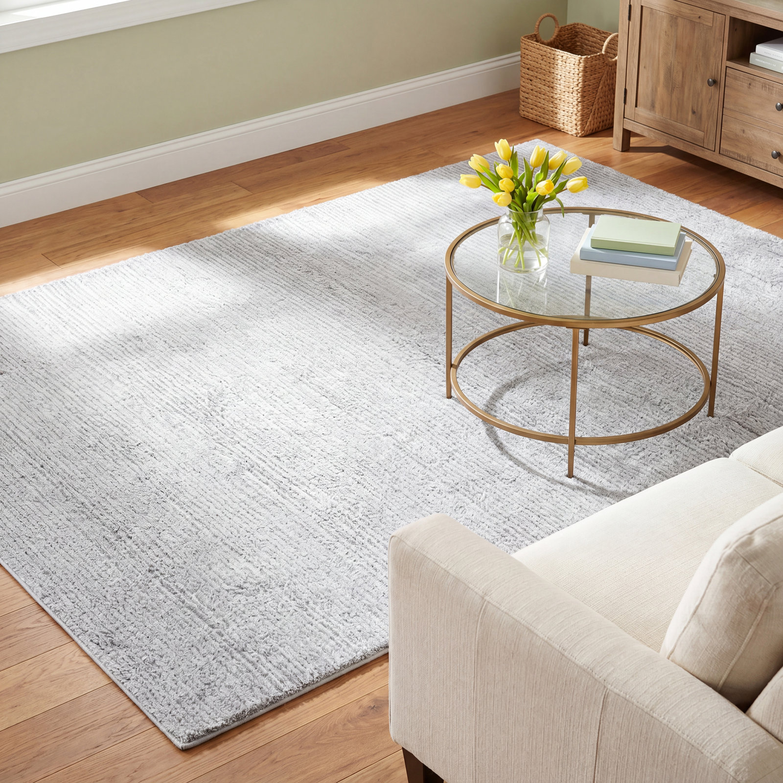 Danberry Hand-Tufted Wool Shag Rug, Rectangle 6' x 9'