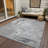 Machine Washable Indoor/Outdoor Christain ACN1339 Gray Rug-102631388