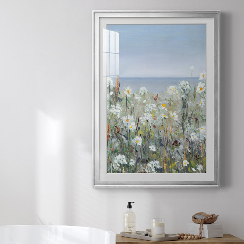 Wild Sea Breeze I - Single Picture Frame Print, Silver Framed, 36.5" H x 26.5" W x 1" D