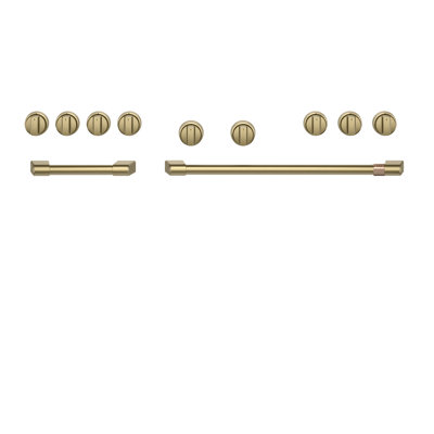Café 48" Brushed Stainless Handle & Knob Set For Pro Range And Rangetop