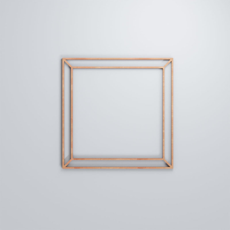 Panneaux muraux décoratifs en bois Fairplay, Cerise, H 15,375 po x l 15,375 po x P 0,375 po
