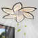 30.7 ‘’ 6-Blade Dimmable LED Ceiling Fan 6 Gear Speed with Remote Control and APP