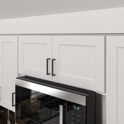 Armoire de cuisine murale à 2 portes Furinno Shaker, prête à assembler, P 12 po x l 36 po x H 15 po, blanc