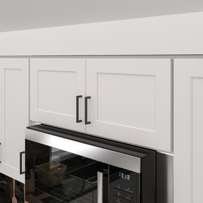 Furinno Shaker Wall Kitchen Cabinet 2-Doors, Ready to Assemble, 12 D x 36 W x 15 H, White