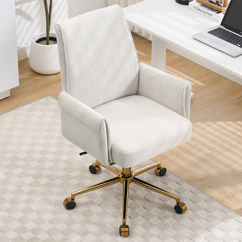 La chaise de bureau à dossier moyen, en tissu rayé et ergonomique, est un excellent choix pour travailler, étudier ou se détendre. La conception à dossier moyen offre une meilleure expérience d'assise, blanc