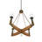 Witherspo 4 - Light Wood Dimmable Wagon Wheel Chandelier
