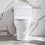 Quiet-Close Elongated Toilet Seat With Quick-Release Hinges