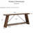 70.9" Extra Long Industrial Console Table with 2-Tier Storage-1267885985