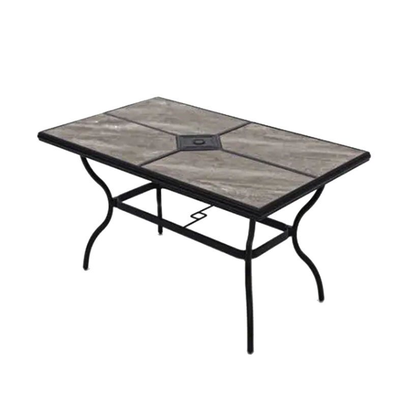 Kenne Rectangular Metal Outdoor Dining Table , 67.72'' in. W 41.73'' in. D